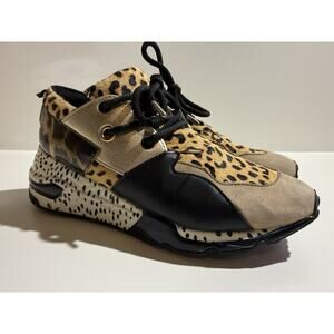Steve Madden Cliff Animal Print Multi Sneakers Women’s Size 9 READ